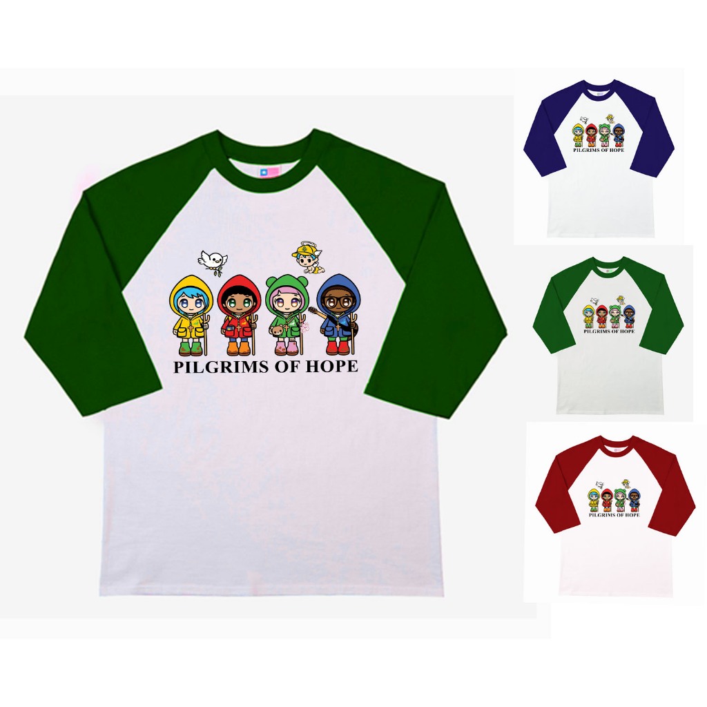 kaos raglan JUBILEE YEAR 2025 TAHUN TSHIRT PILGRIMS OF HOPE YUBELIUM GEREJA KATOLIK BAJU ROHANI JUBI