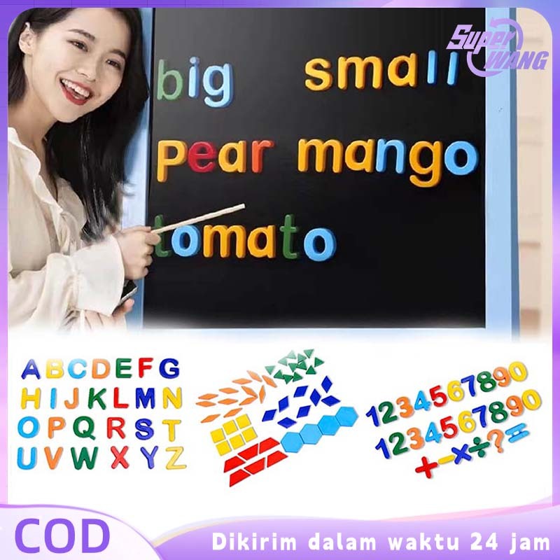 Mainan Huruf Magnet Jumbo Angka Dan Huruf Magnet Alfabet Magnet Huruf Magnet Untuk Belajar Anak