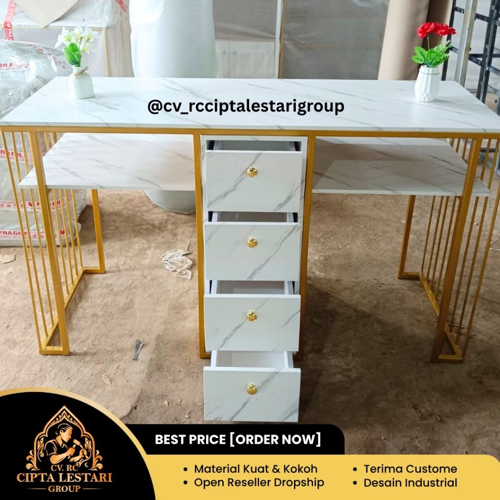 Meja Nail Art Laci Meja Nail Art Aesthetic