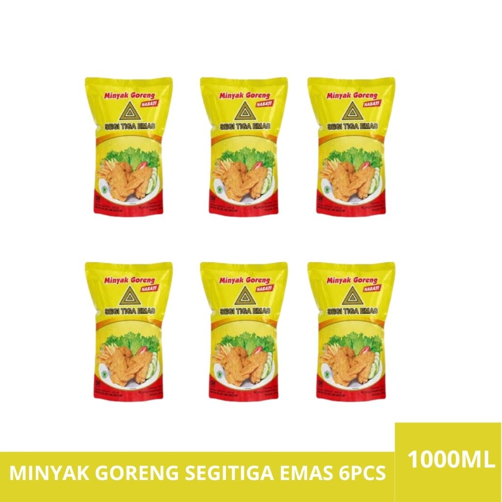 

Minyak Goreng Segi Tiga Emas 1Liter X6