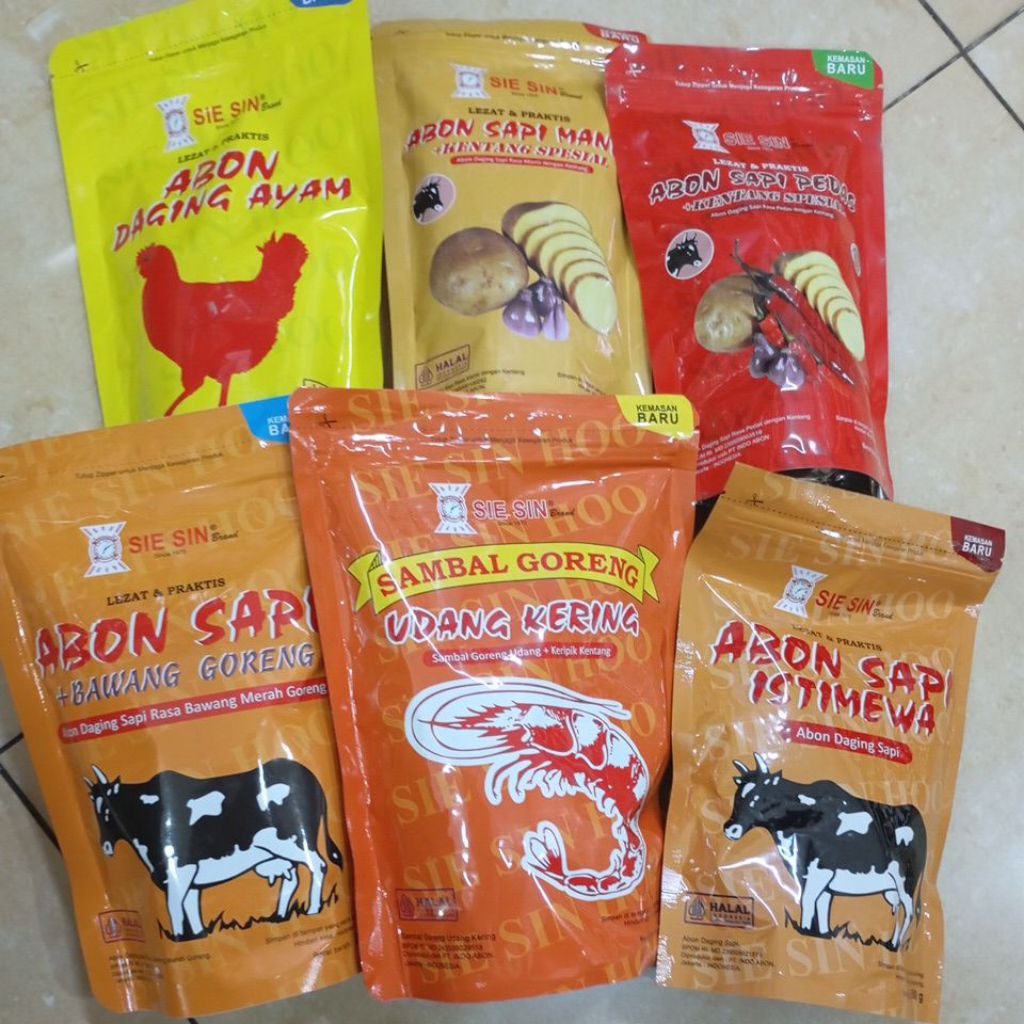 

Sie Sin Abon Ayam Sapi Udang Kering