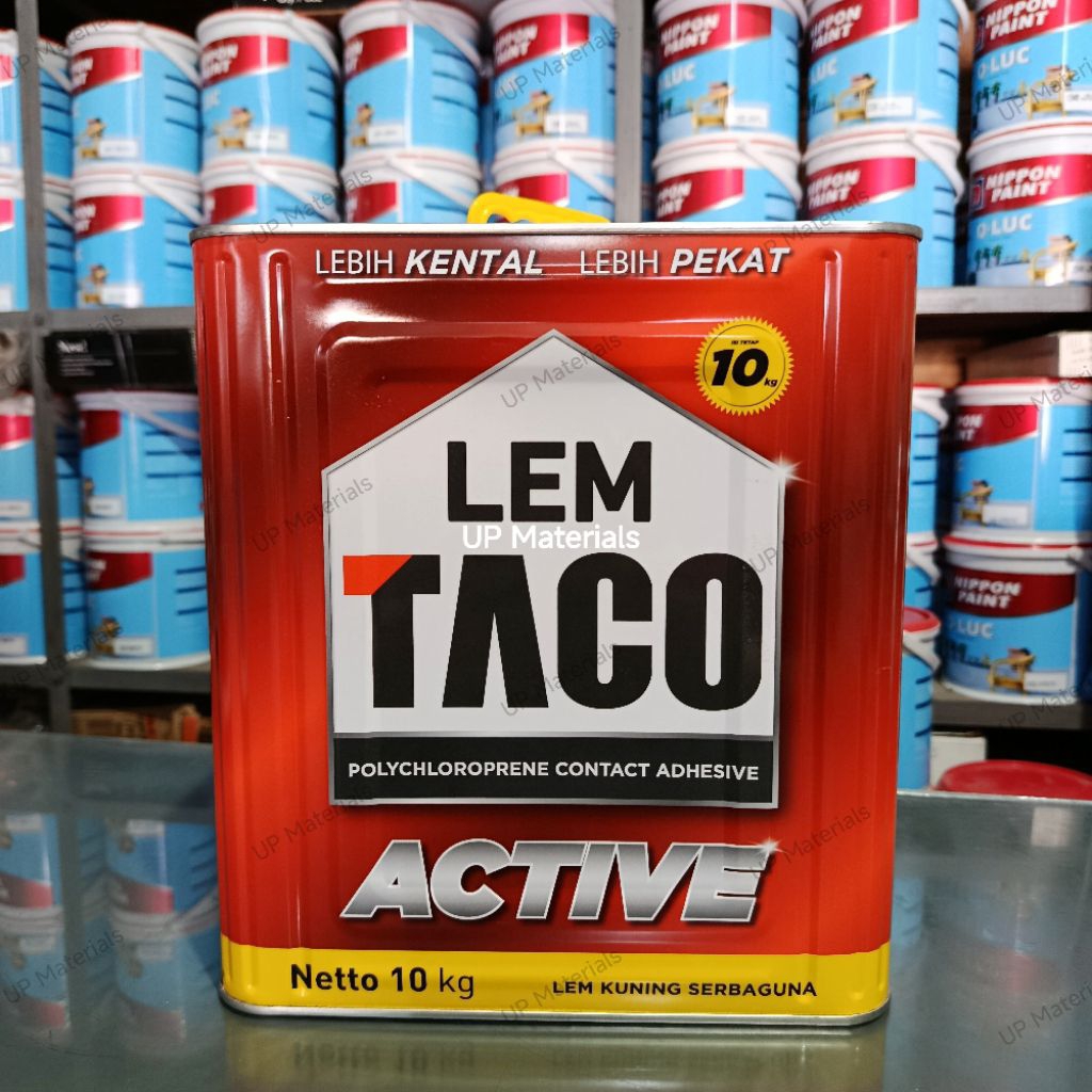 Lem Kuning Taco Active 10 Kg Serba Guna HPL Karpet Kayu Vinyl