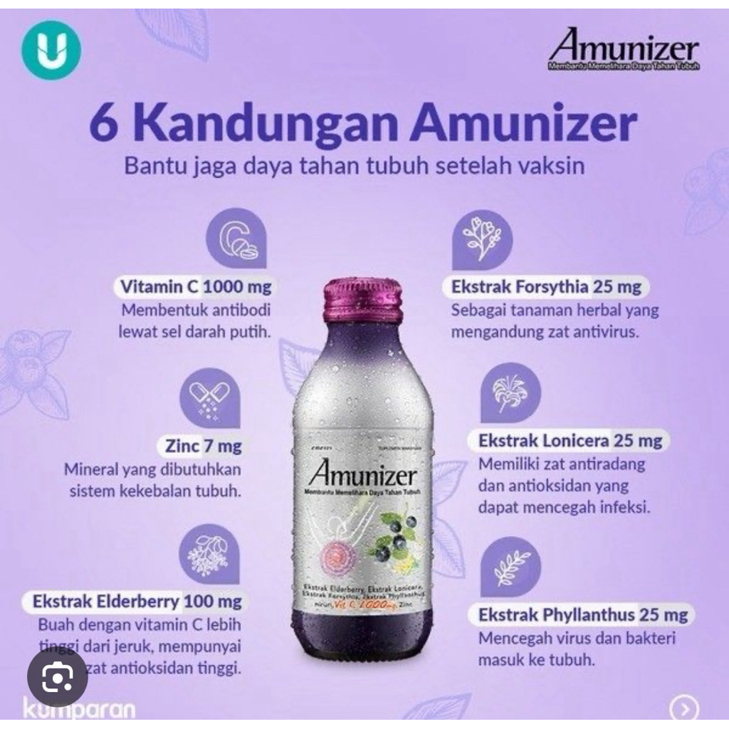 

Amunizer membantu memelihara stamina tubuh 1 botol