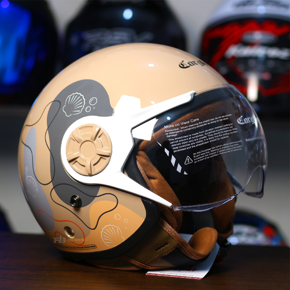 CARGLOSS HELM HIJAB YRH | MOCCA | HELM RETRO HIJAB MOTIF | HELM CARGLOSS ORIGINAL