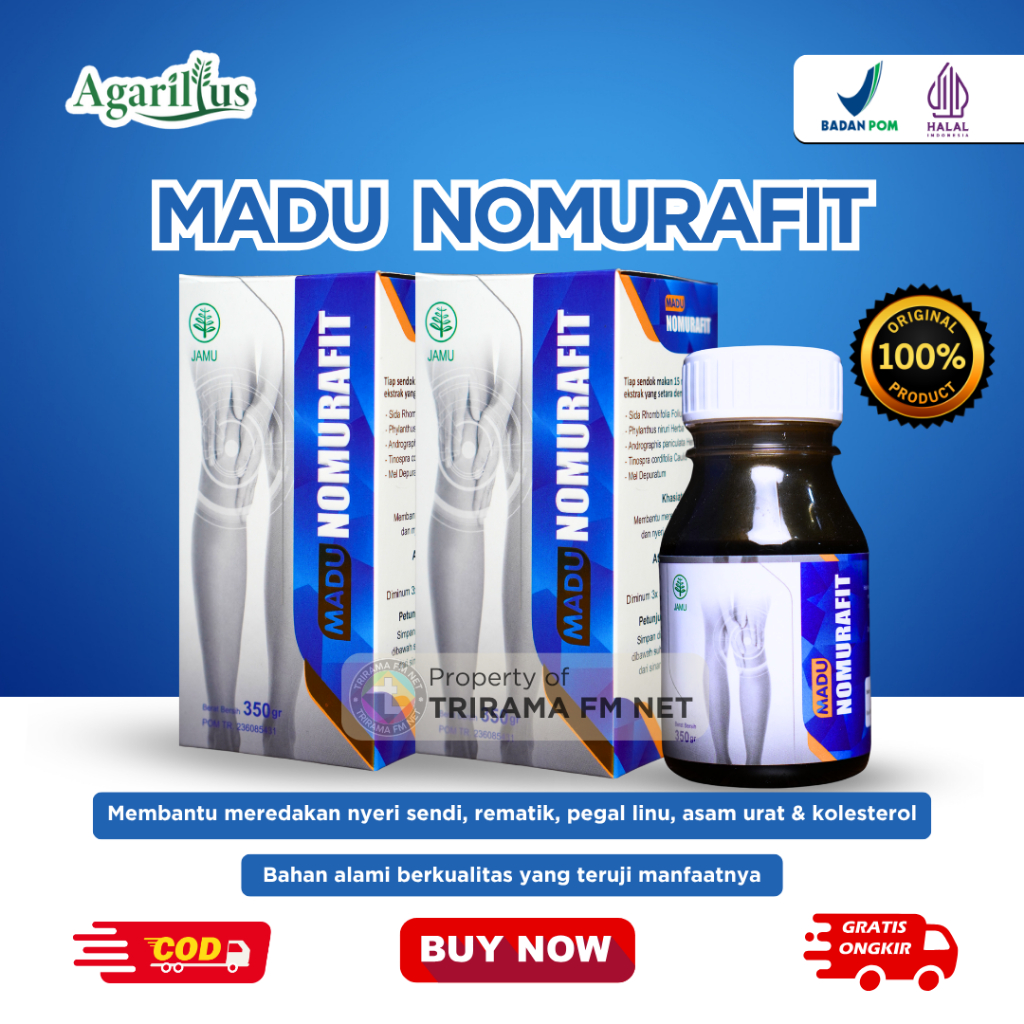 

Madu Agarillus Nomurafit Asli 100% – Madu Herbal Rematik, Asam Urat, Berlogo Trirama FM Lampung