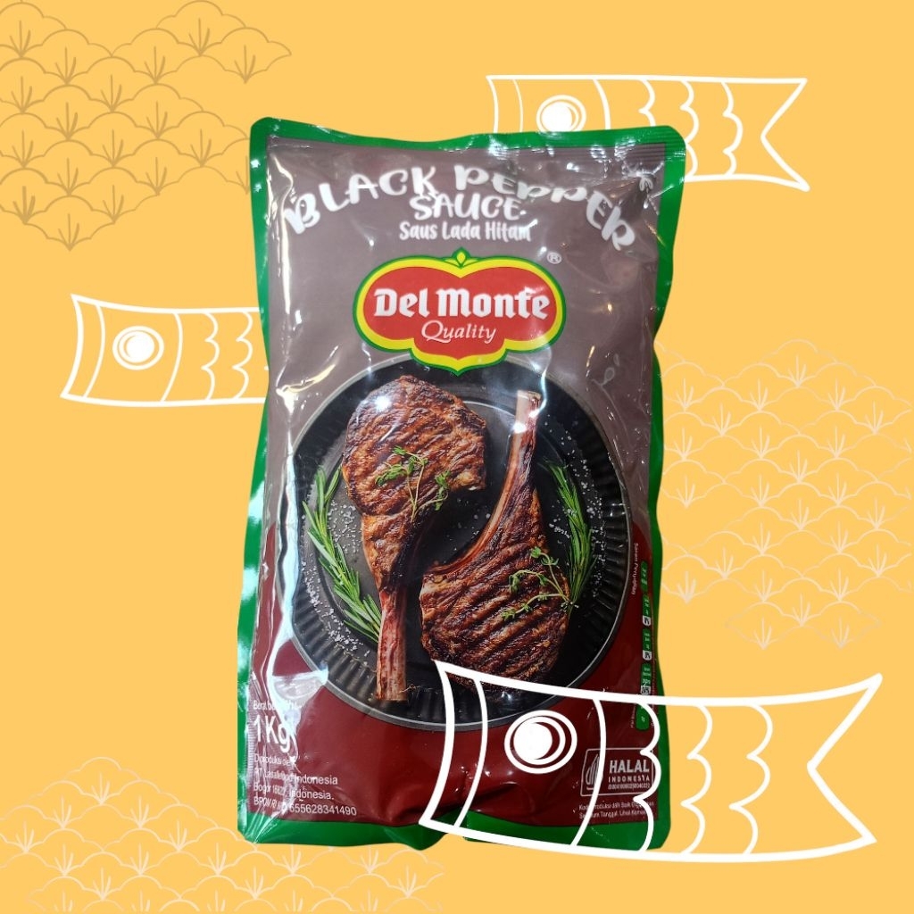 

Delmonte BlackPepper sauce | Saus Lada Hitam 1 kg Halal