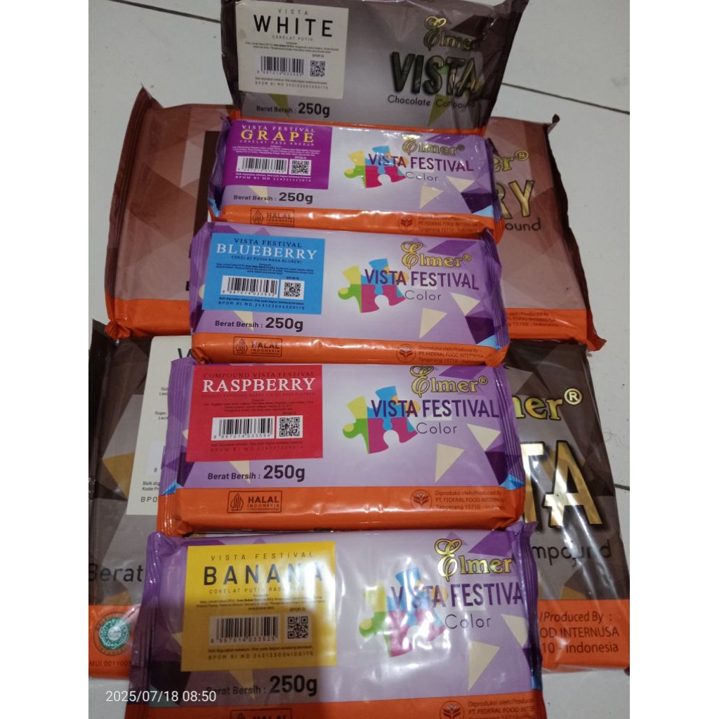 

elmer cokelat compound colour 250gr/cokelat blok