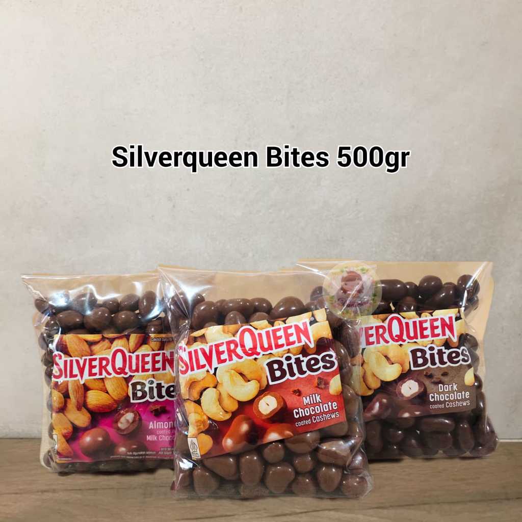 

Silverqueen Bites Almond, Cashew, Dark Cashew 500 gr ( ds bgr )