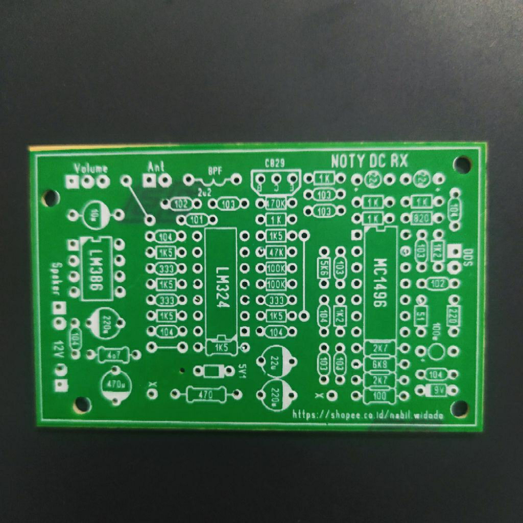 PCB radio NOTY AM SSB CW HF DC Receiver MC1496