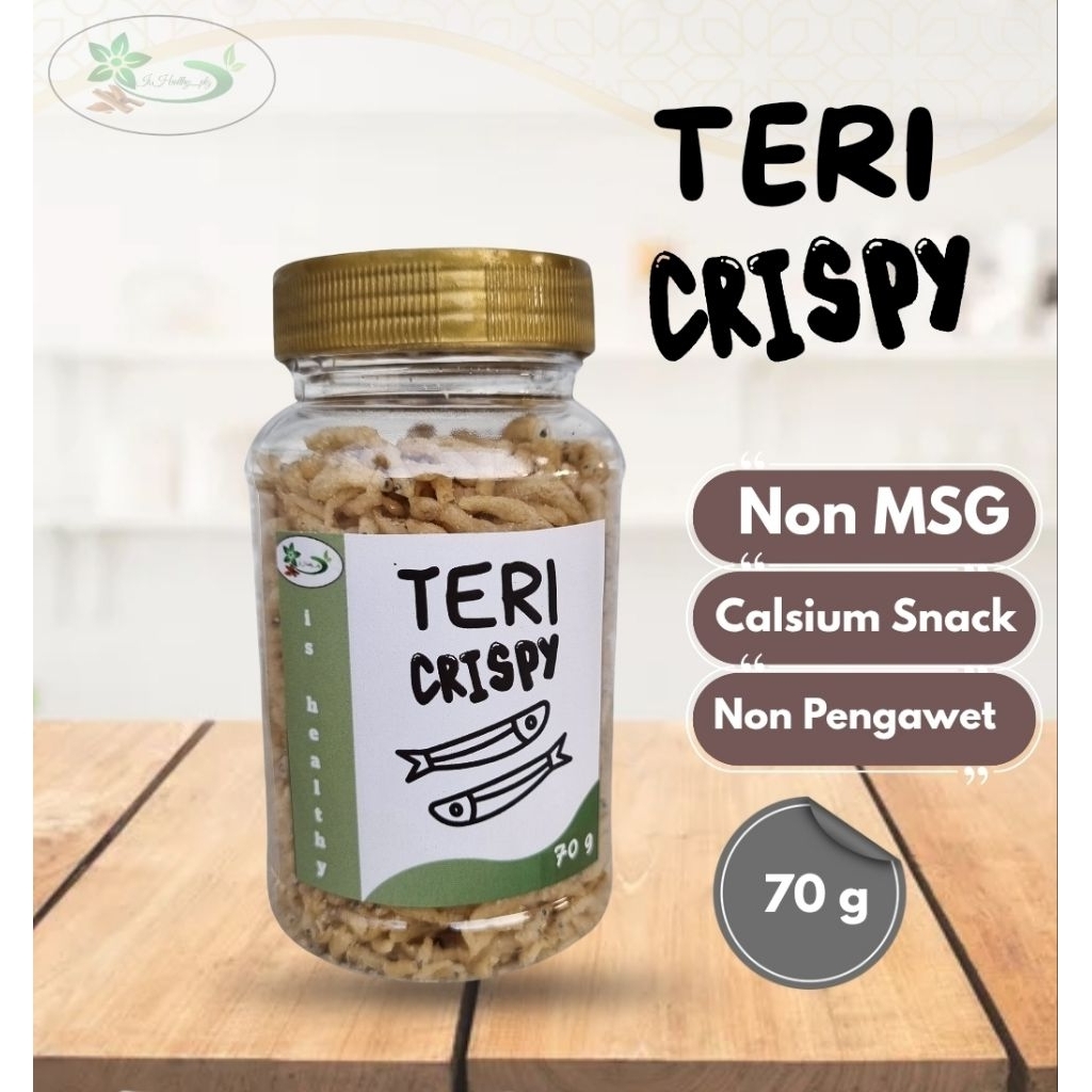

Teri Crispy Premium Cemilan anak anti GTM / Teri Crispy MPASI 70 g