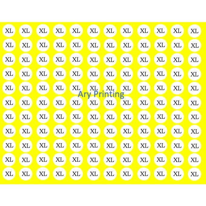 

Print Label 114 /Cetak harga/Ukuran Baju/cetak angka Label 114