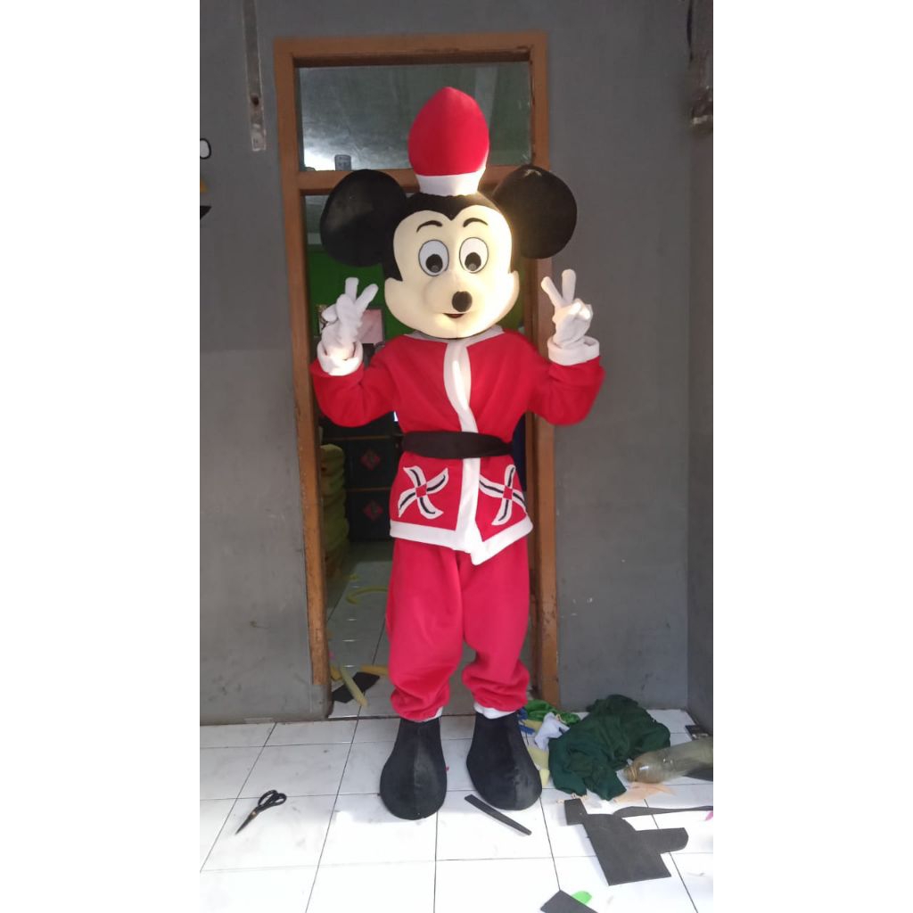 kostum badut mickey mouse boy
