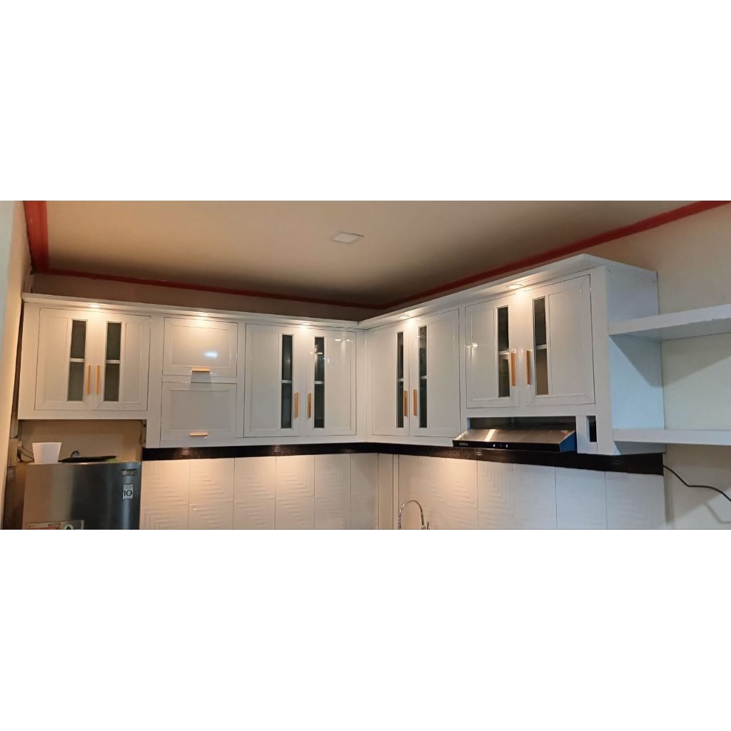 kitchen set aluminium lemari dapur minimalis perabot dapur