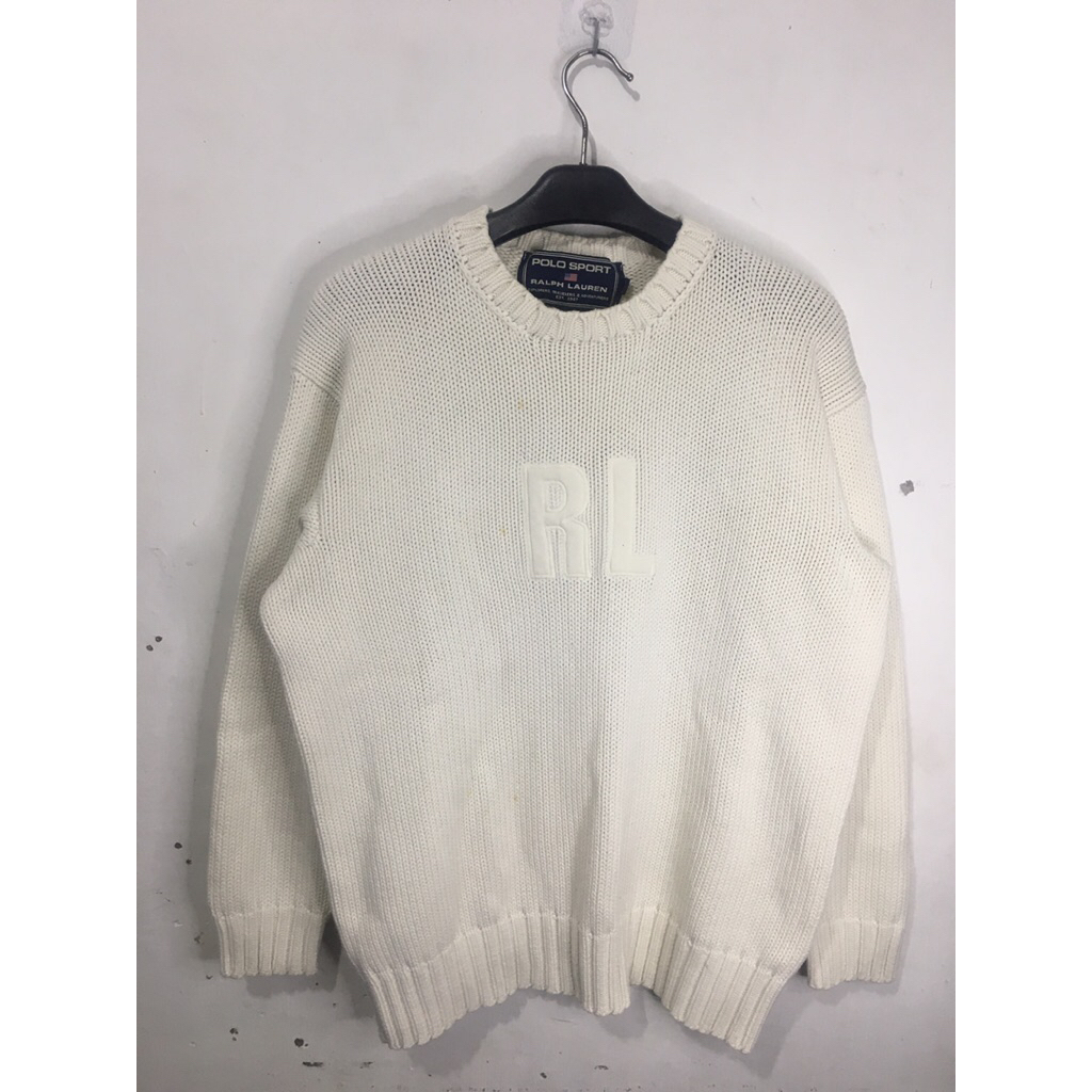 Knitwear Polo Sport Ralph Lauren RL Big Logo Vintage