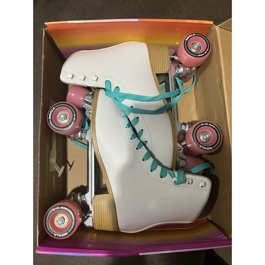 Preloved Impala Roller Skate Sepatu Roda Pink Putih Ukuran 42