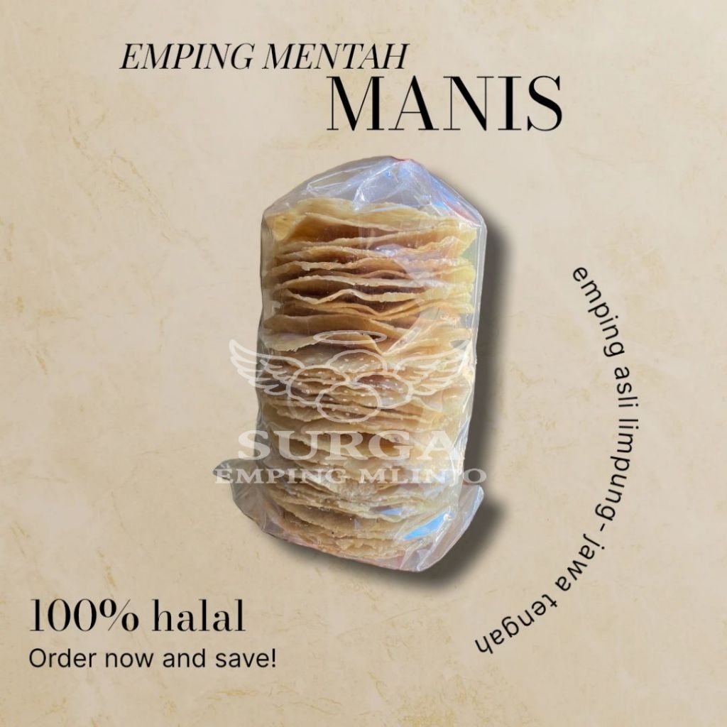 

Emping Mentah Manis/500g
