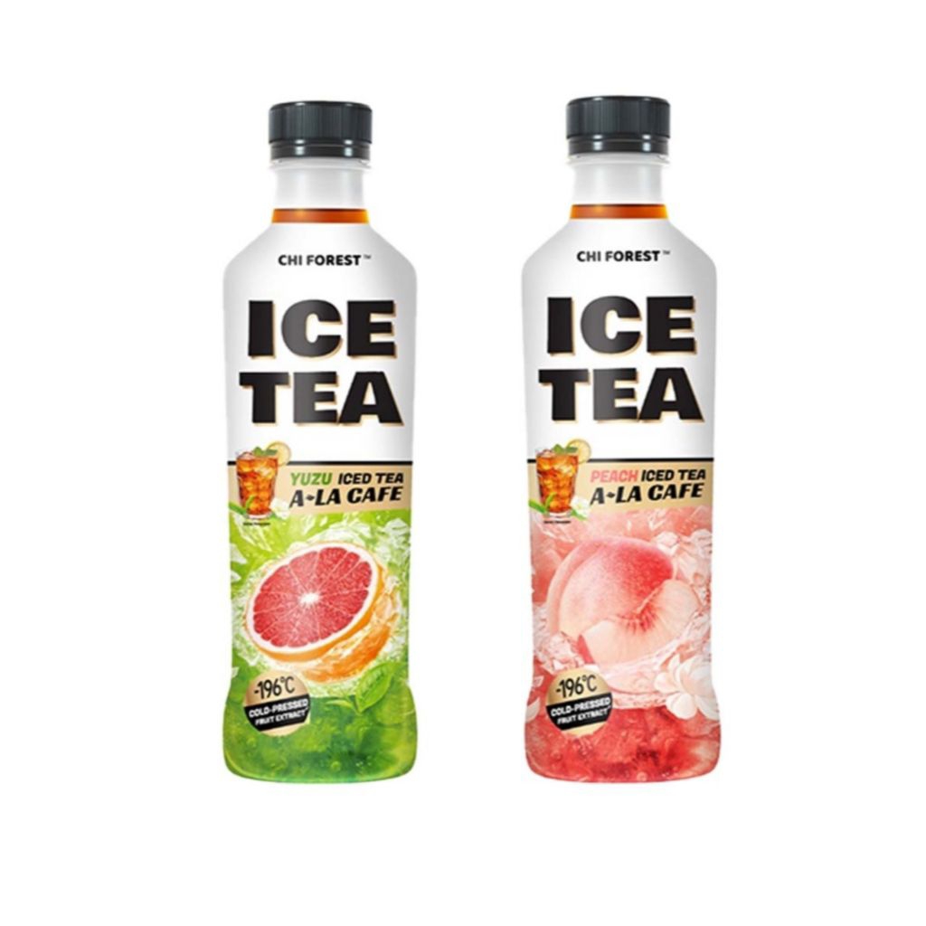 

(instant saja) Chi Forest Minuman Teh Peach Yuzu Botol 450 ml.