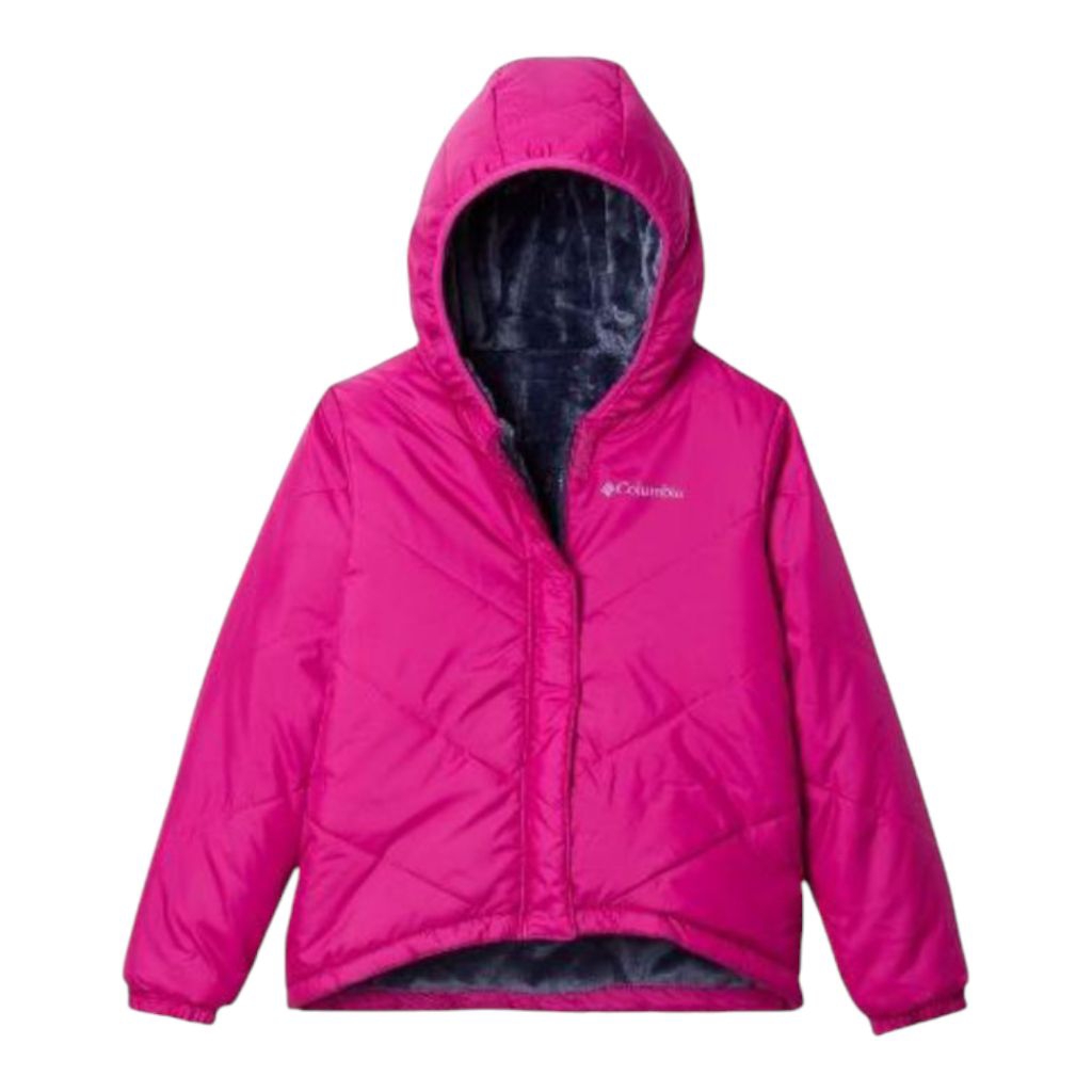 COLUMBIA KIDS' BIG FIR REVERSIBLE JACKET - WILD FUCHSIA