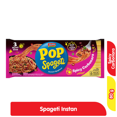 

Pop Spageti Instan Carbonara Pedas / Bolognese Pedas 84 g