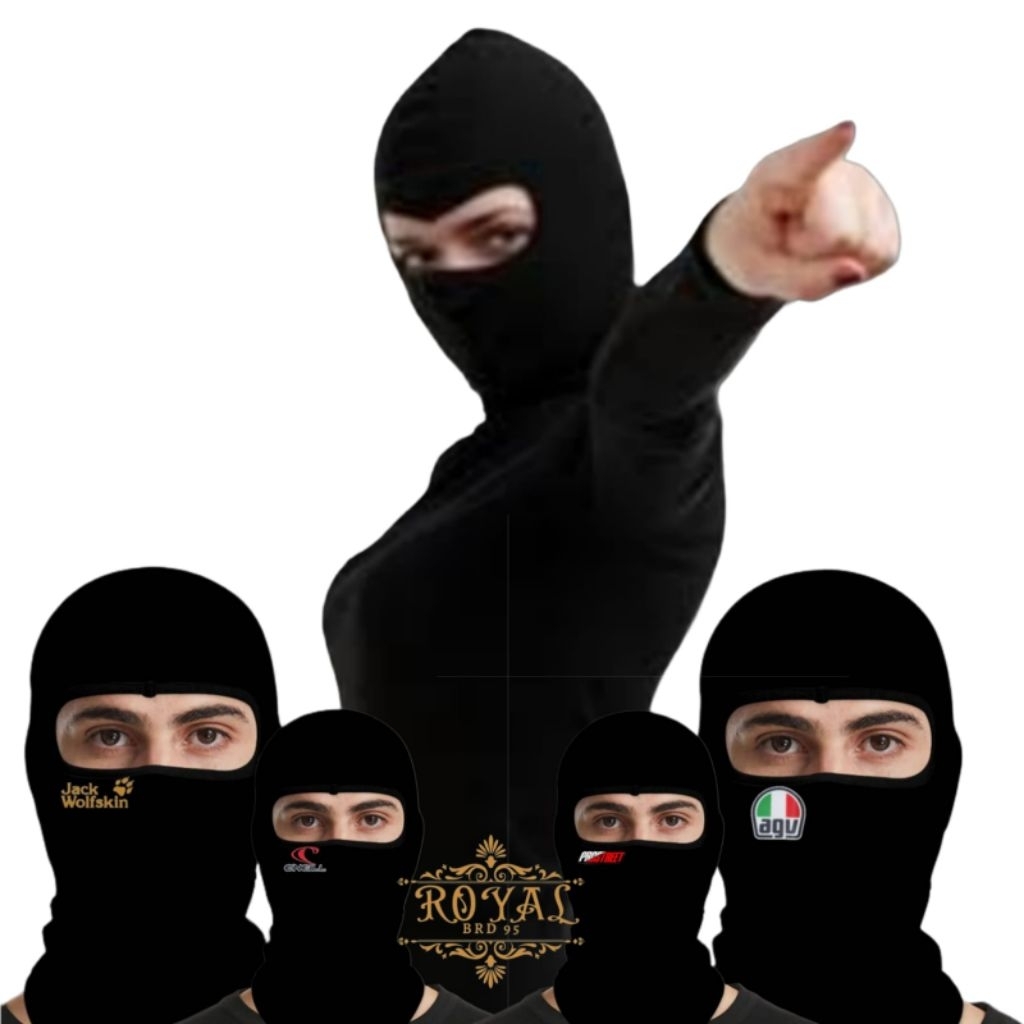 Masker ninja Balaclava kurir | masker ninja hitam | masker Balacva