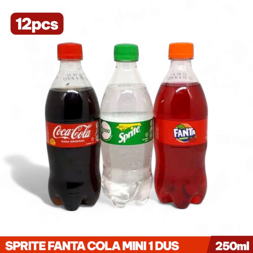 

COCA-COLA / SPRITE / FANTA Mini 250 ml satu dus isi 12 pcs