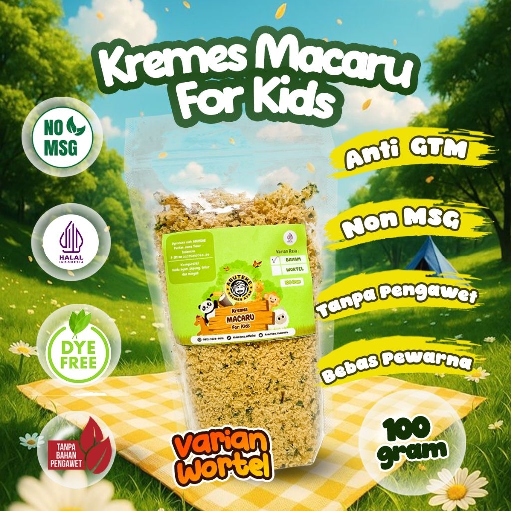 

Kremes Ayam Untuk Anak Ekstra Wortel Kemasan 100gr Cocok Anti GTM