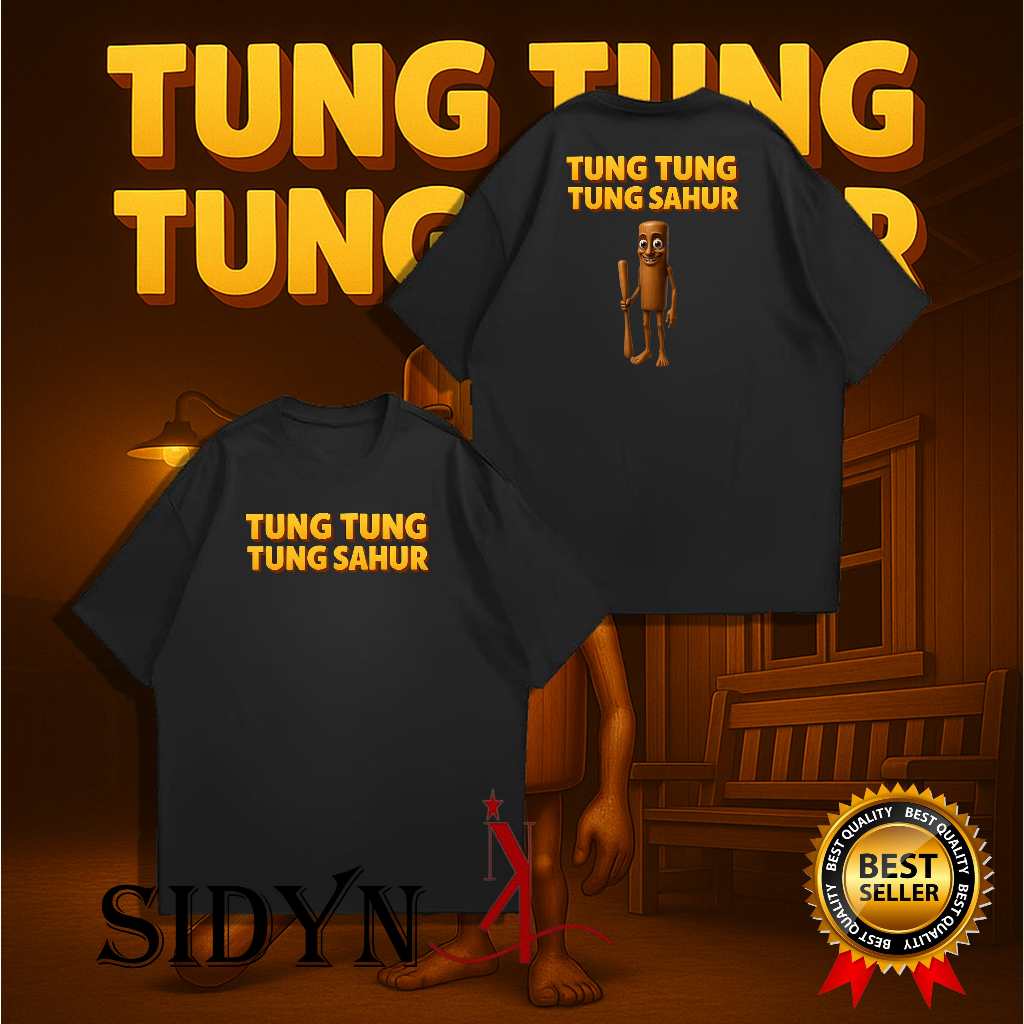 Baju Kaos Anak Anomali Tung Tung sahur - Baju Anak Anomali -Kaos Anak Anomali - Tung Tung Sahur