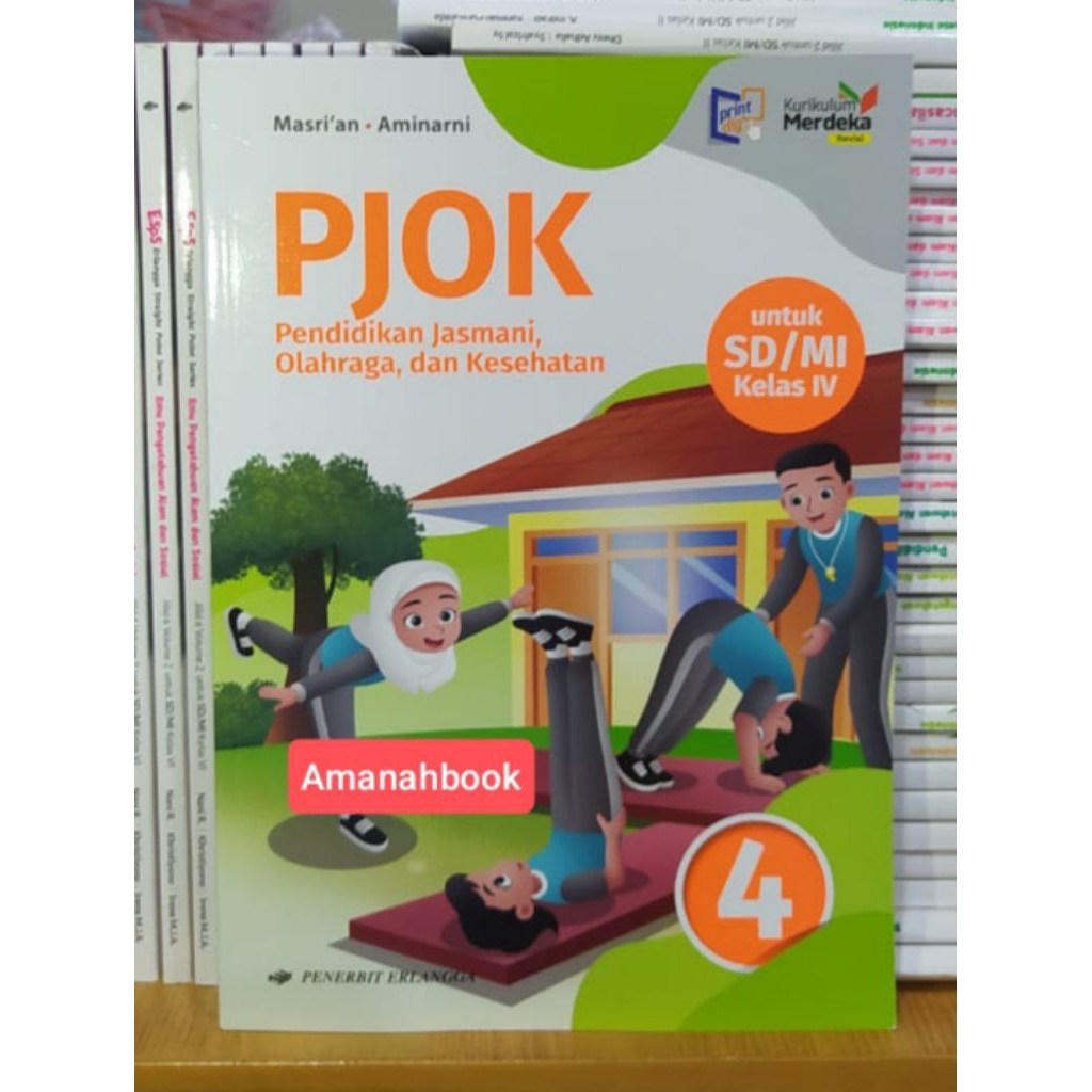 Buku PJOK SD Kelas 4 Kurikulum Merdeka Erlangga Revisi