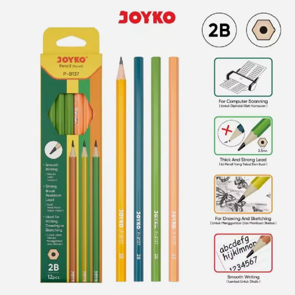 

1 Pak Pensil 2B Joyko P8137