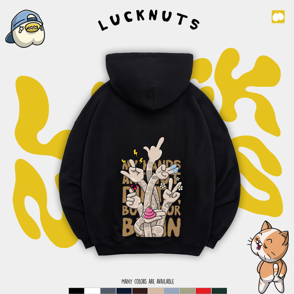 Lucknuts Hoodie Dirty Hands