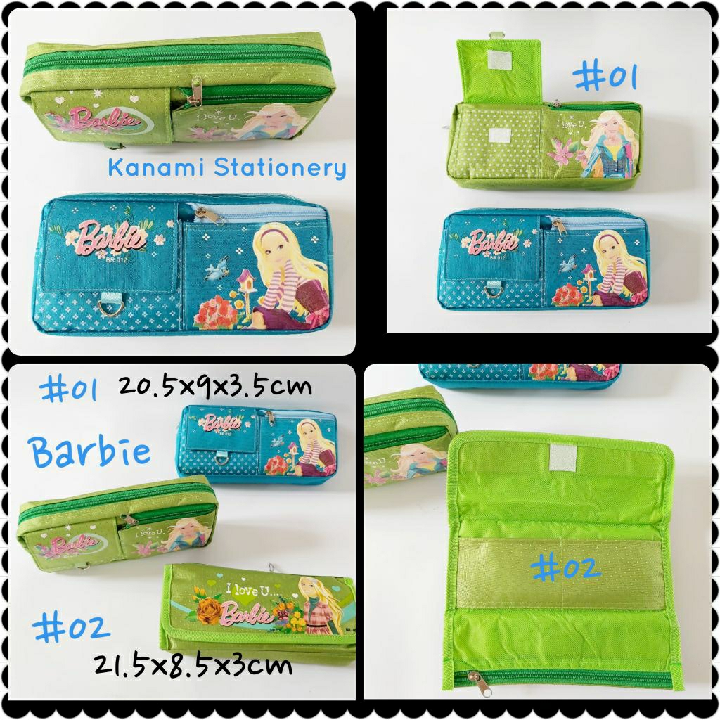 

KANAMI | Kotak Pensil Karakter Barbie Bunny Bear Pencil Case.