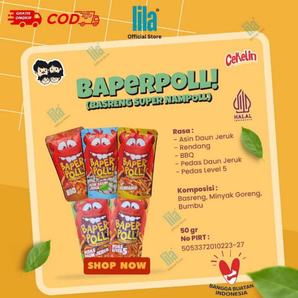 

Basreng cekelin berbagai rasa