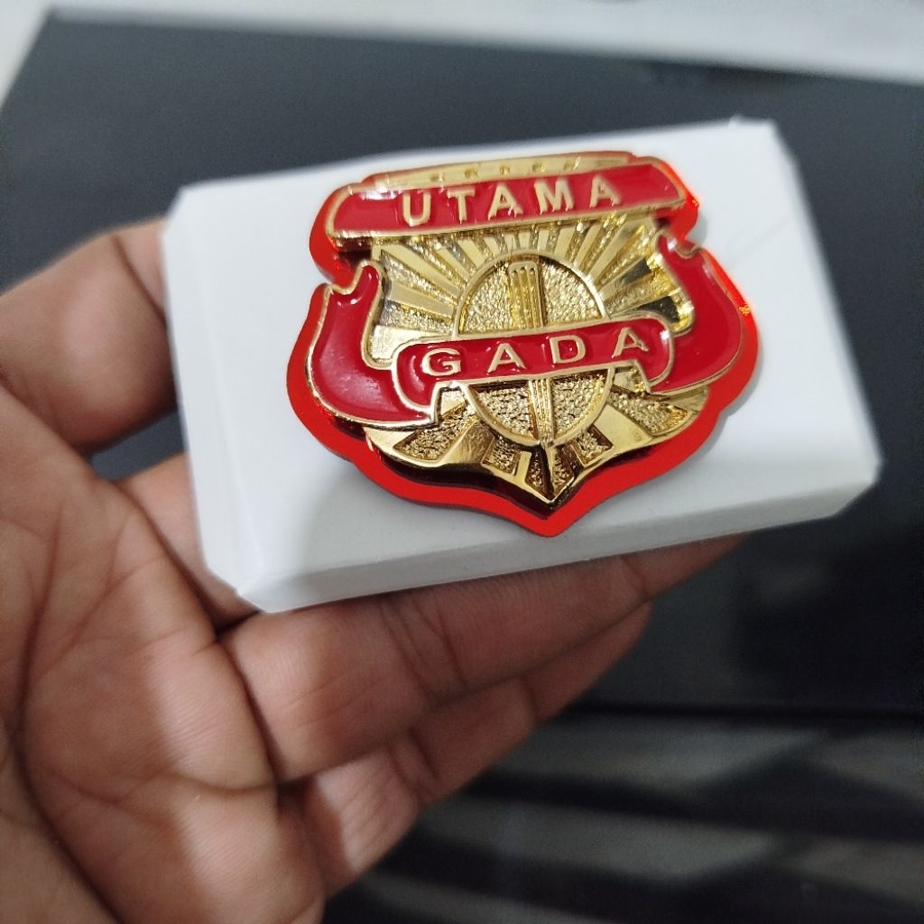 pin satpam/pin gada utama magnet-wing gada utama mika magnet