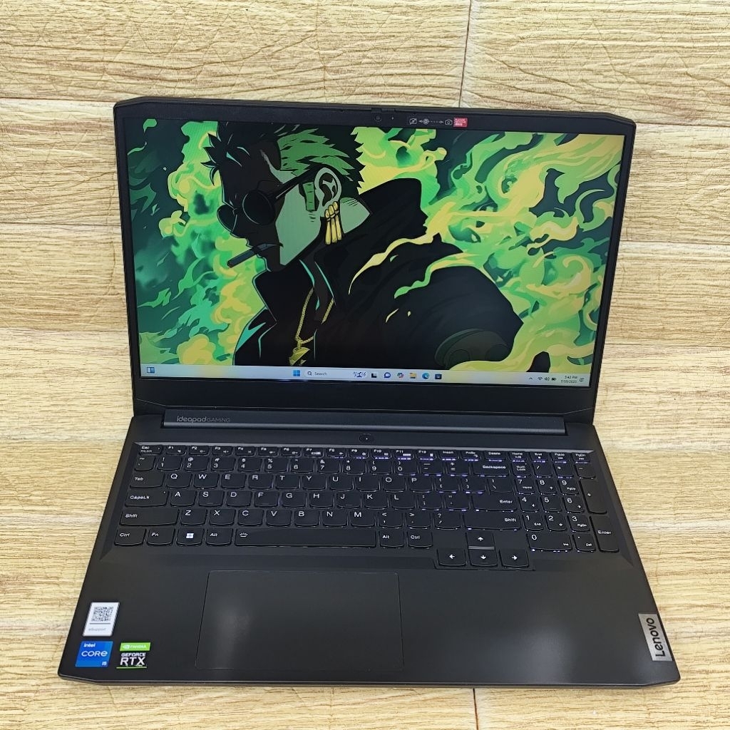 Laptop 2nd Lenovo IP GM 3 Core i5-11300H RAM 8GB SSD 256GB RTX 3050