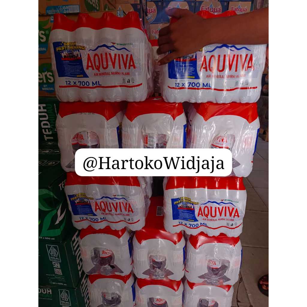 

AIR MINERAL AQUVIVA 700ML DUS ISI 12 BOTOL