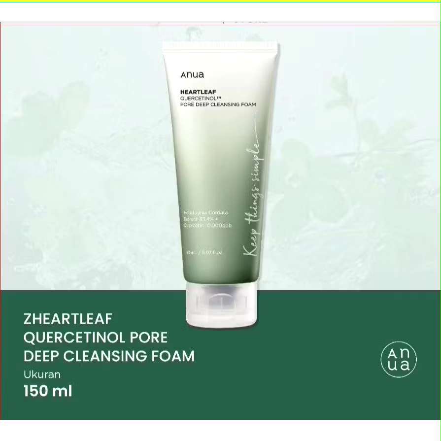 Anua Heartleaf Quercetin Pore Deep Cleansing Foam 150 ml - Anua Heartleaf Cleansing Foam
