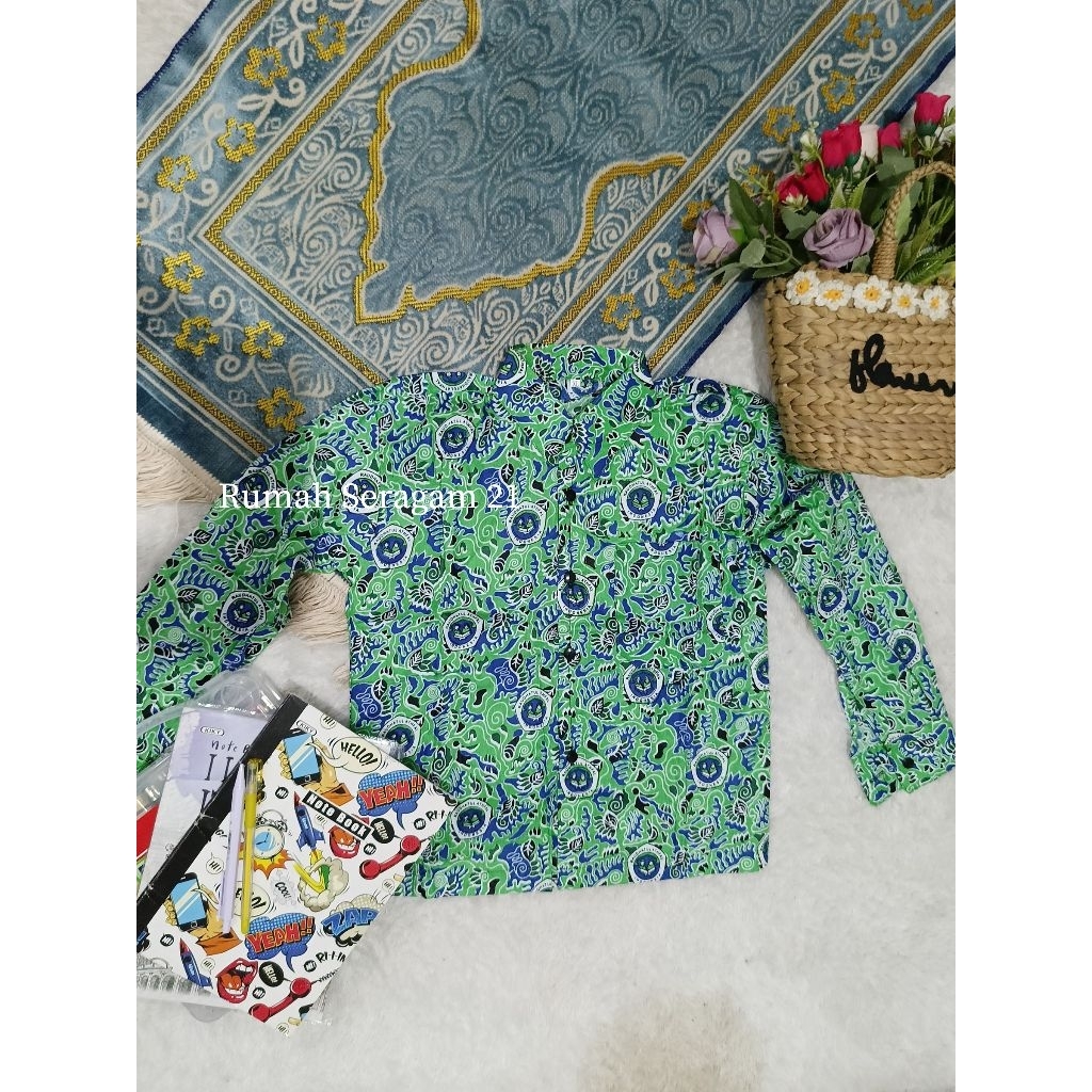 [TERBARU]Seragam sekolah termurah baju Setelan anak baju seragam TK RA TERLARIS baju seragam batik b