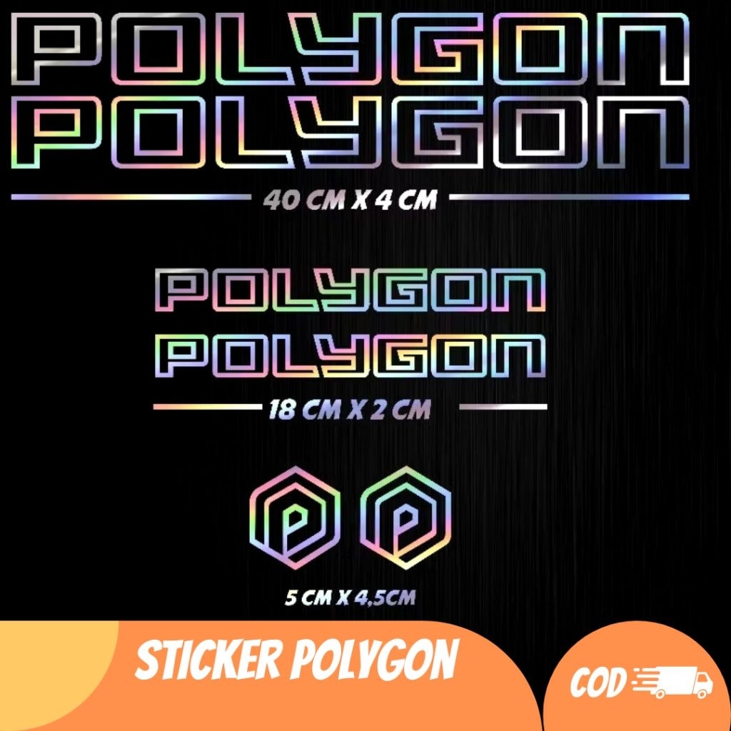 sticker cutting Polygon sticker sepeda polygon