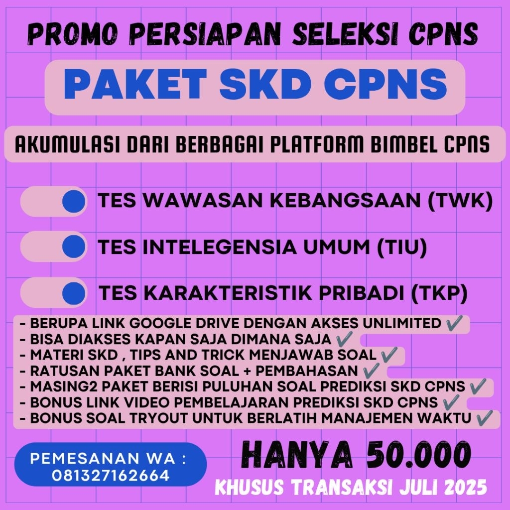 PAKET SKD CPNS LENGKAP TWK TIU TKP