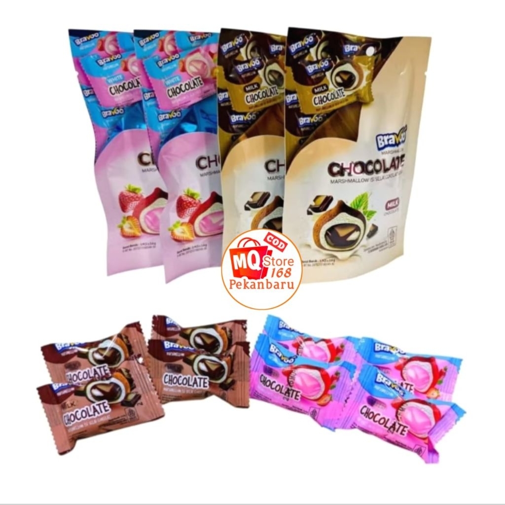 

Bravoo Marshnallow Milk Chocolate & Strawberry Chocolate