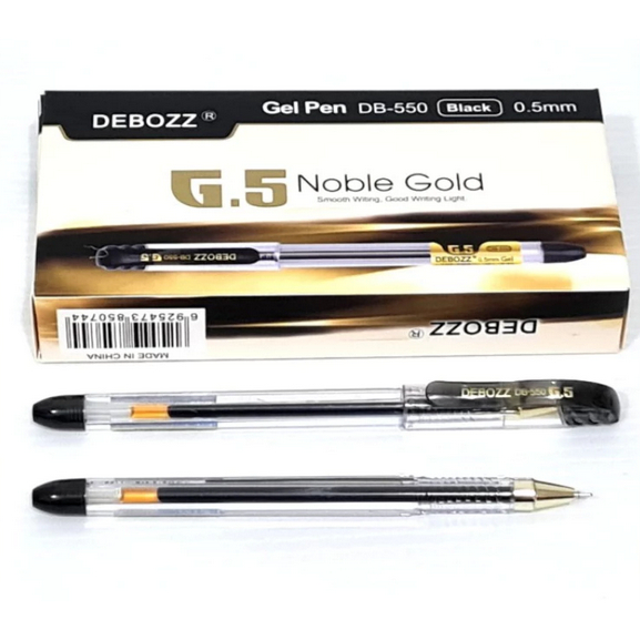 

PULPEN GEL DEBOZZ G5 NOBLE GOLD DB-550 BLACK 0,5MM