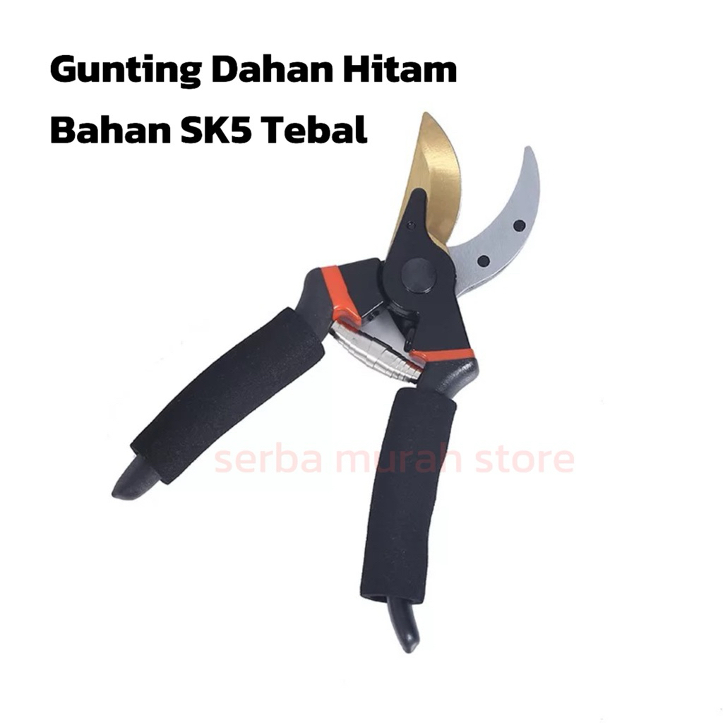 Gunting Dahan Sk5 Hitam Tebal/ Gunting Ranting Pohon
