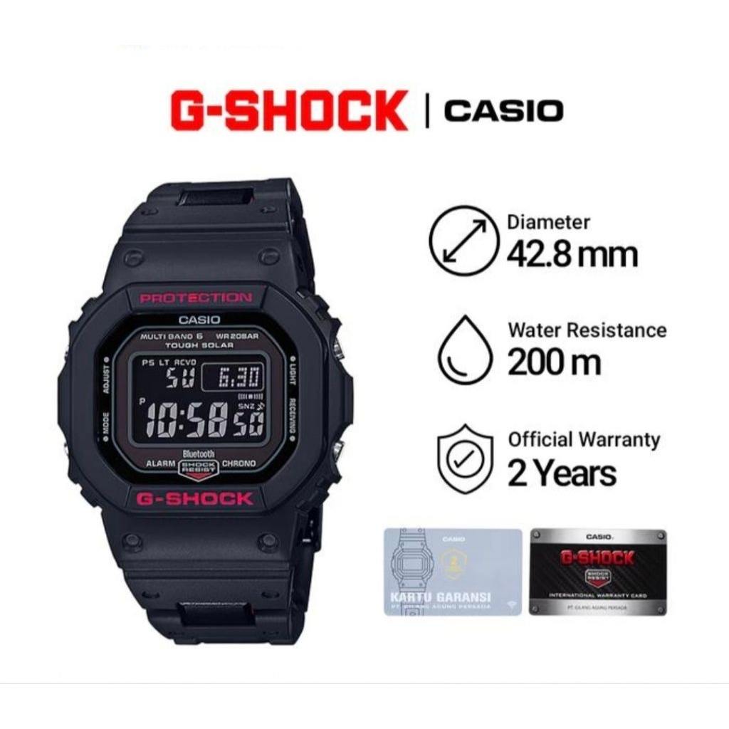 Casio G-Shock GW-B5600HR-1D / GW-B5600HR-1DR Jam Tangan Pria Original