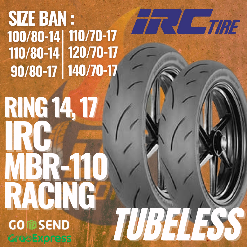 Ban IRC MBR-110 Ring 14 Ring 17 Softcompond Tubeless Ban Irc Mbr110