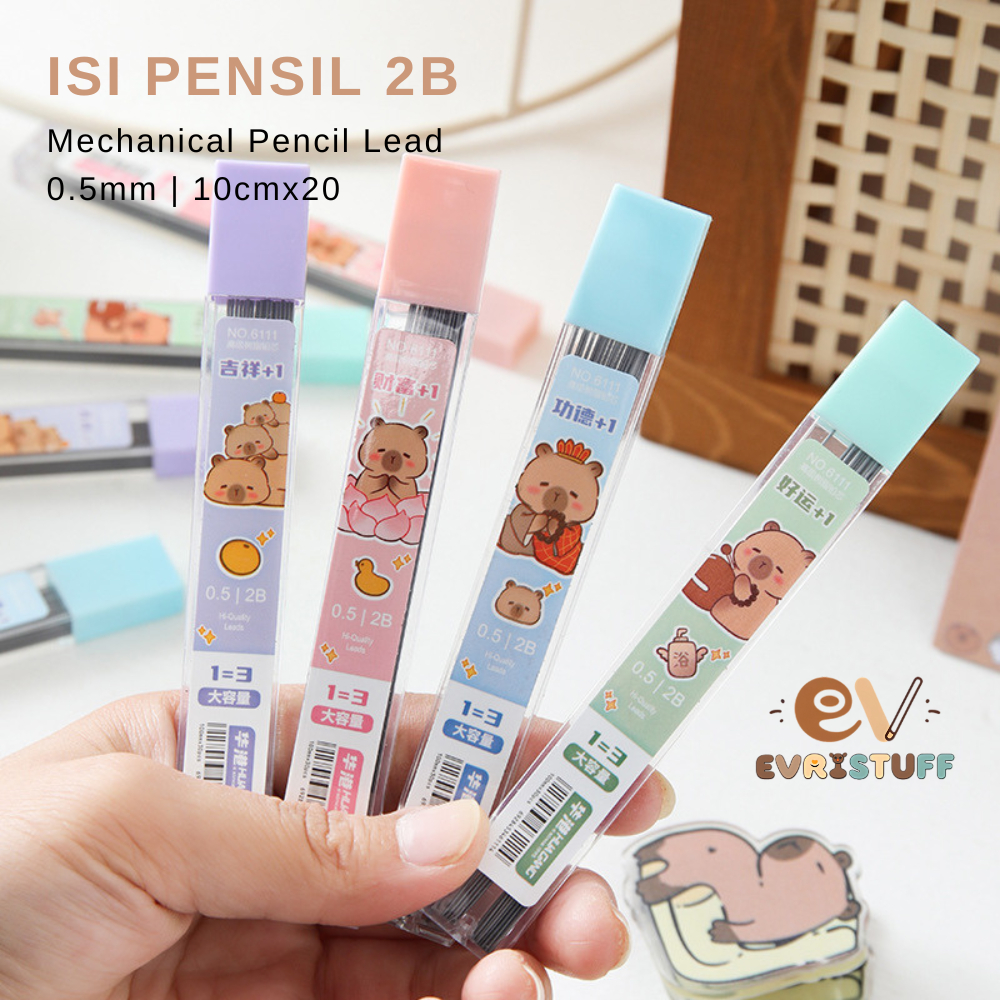 

Isi Pensil Mekanik 0.5mm 2B Capybara / High Quality Pencil Lead Lucu