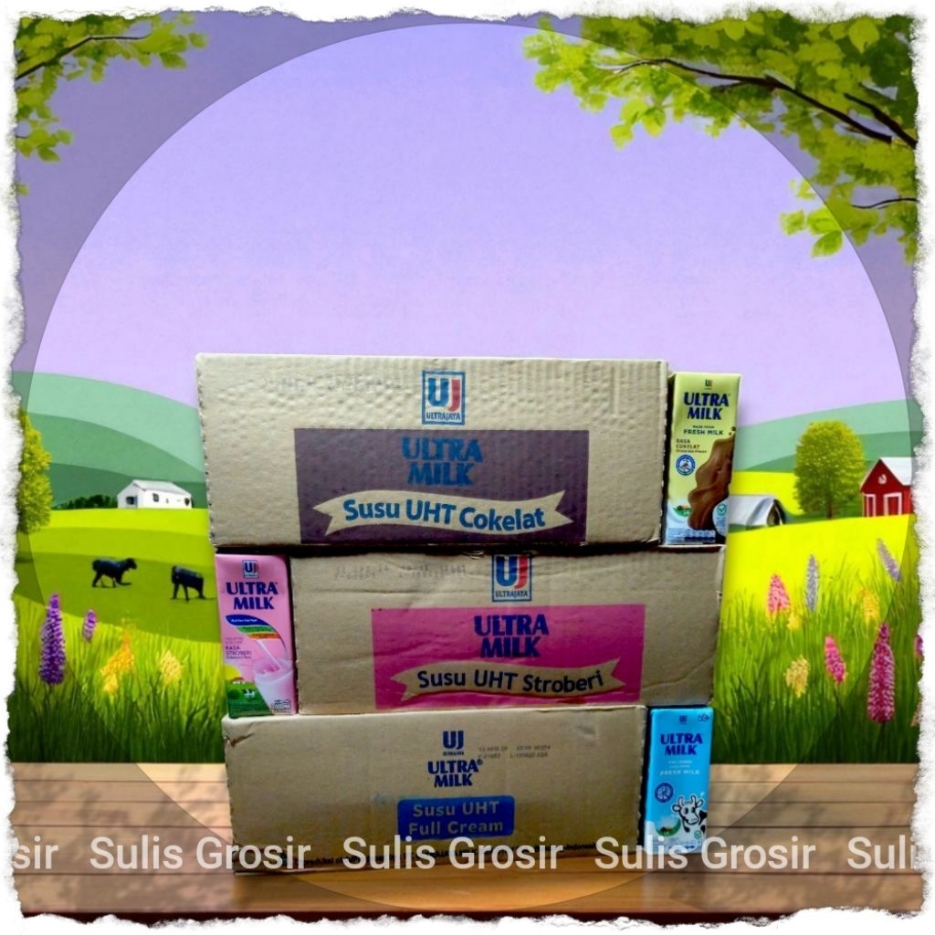 

Ultra Milk 200 ml 1 Dus isi 24 pcs Bisa Mix Rasa
