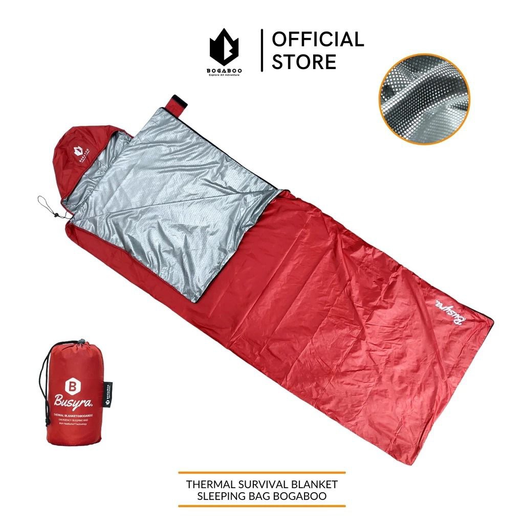 BOGABOO sleeping bag ULTRALIGHT thermal blangket seri BUSYRA - sleeping bag LINER - sleepingbag ther