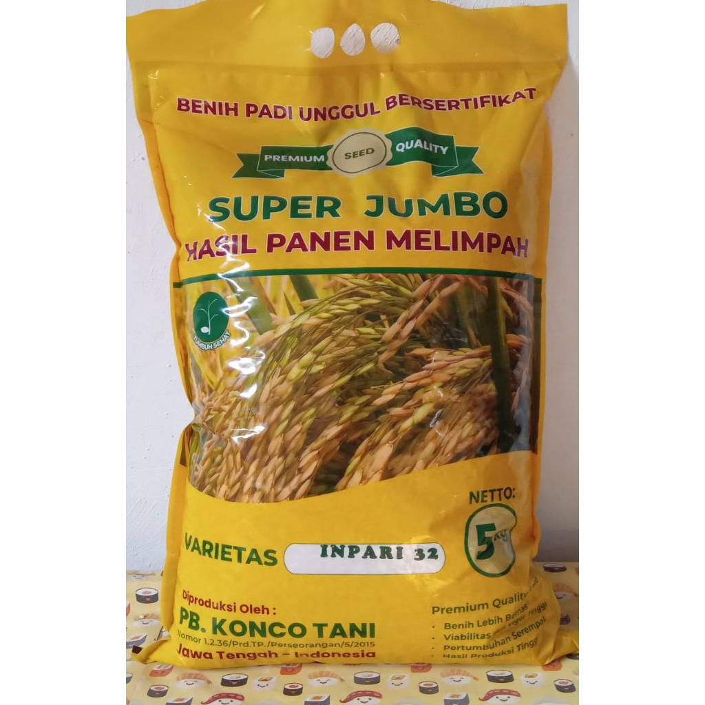 Benih padi inpari 32 super jumbo