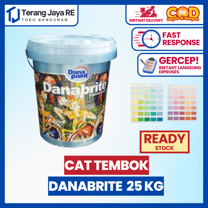 Cat Tembok Danabrite Brilliant White 25 kg - Cat Tembok Dana Paint