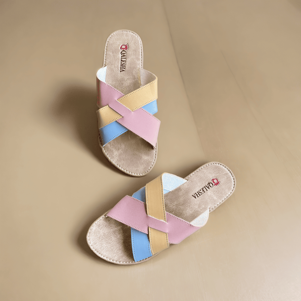 Sandal Selop Wanita Model Flat Casual Formal Korean Style Size 37-42 Big Size Sol Karet Non Slip